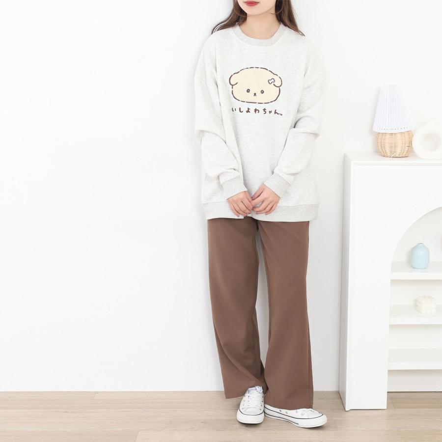 San-X（サンエックス） いしよわちゃん BIGシルエット 裏起毛