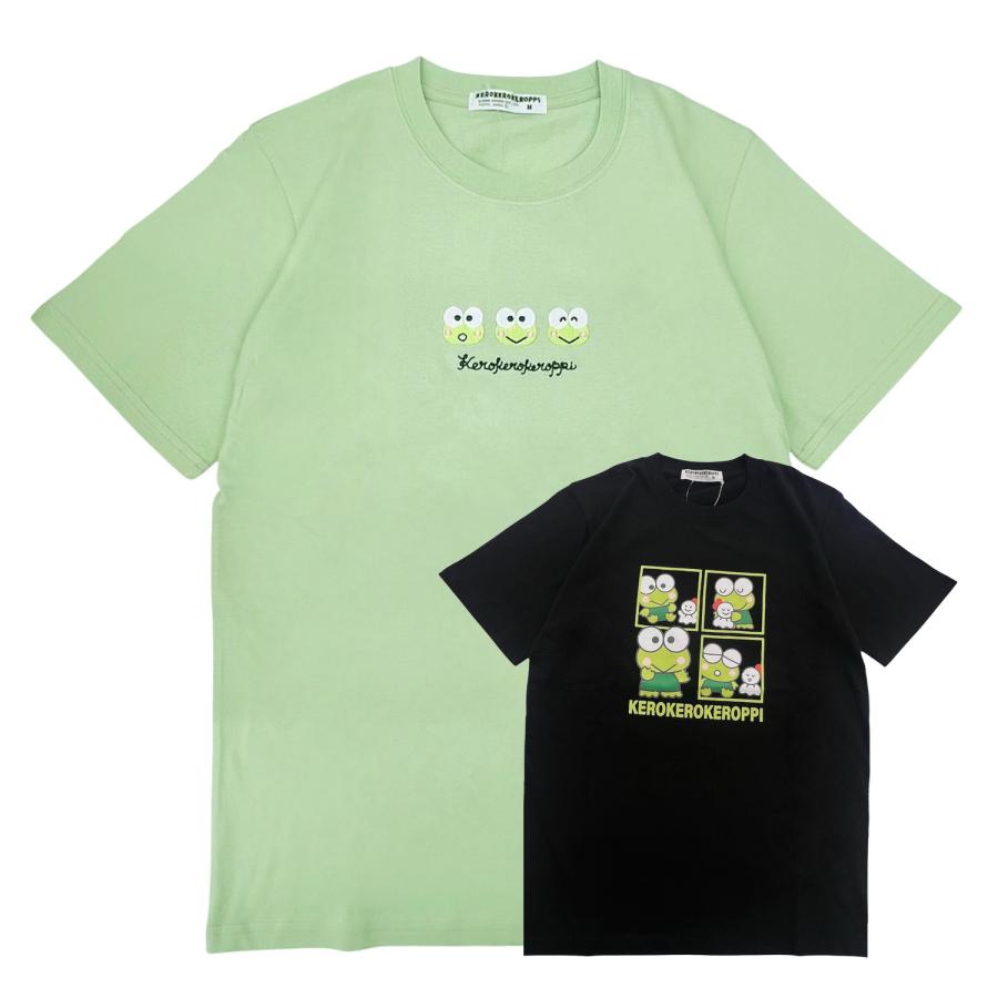 けろけろけろっぴ 半袖 Tシャツ プリント 刺繍 天竺 メンズ レディース