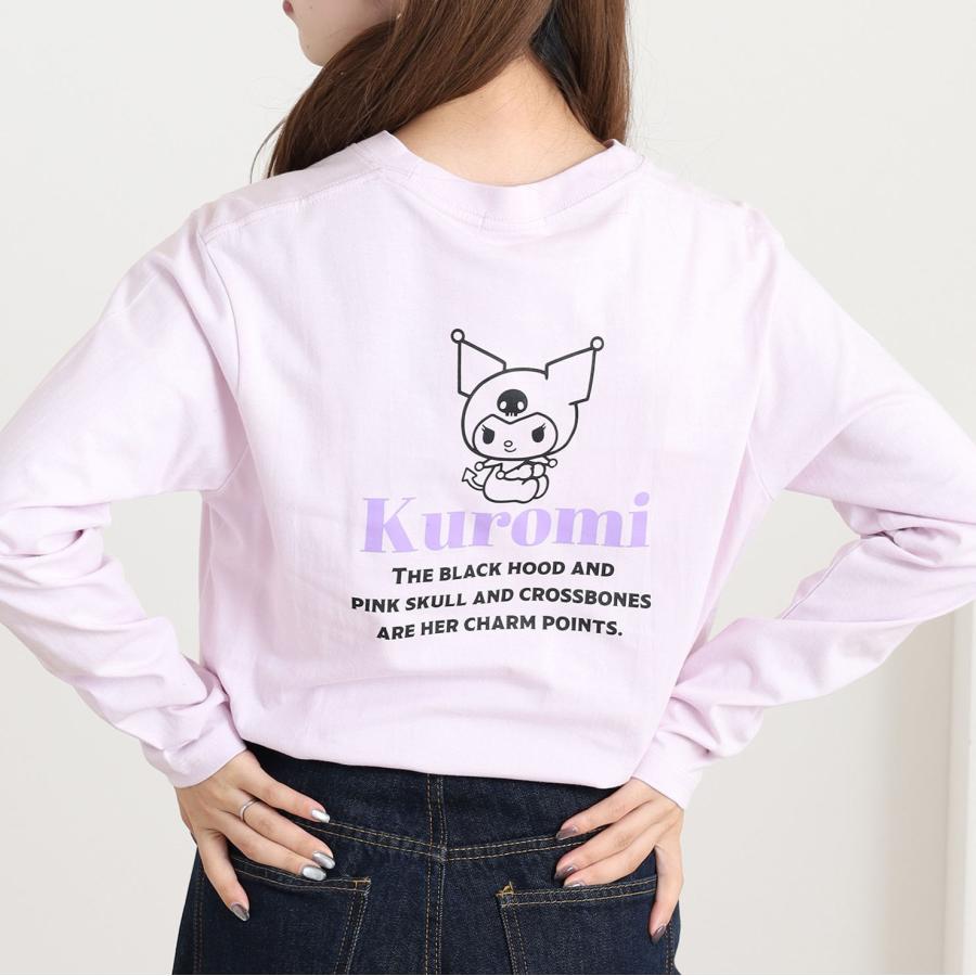 クロミ ロンT 長袖 Tシャツ サンリオキャラクターズ プリント 春 秋