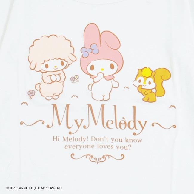 sanrio（サンリオ） マイメロディ 長袖Tシャツ 懐かしキャラ マイメロ