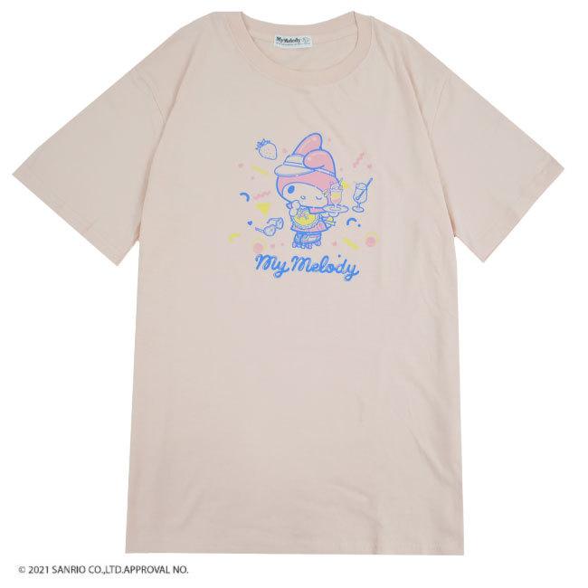 マイメロディ ビーチバッグ PVC バッグ Tシャツ セット 半袖 レディース プール 海 川 夏 M L LL｜chara-basket｜05