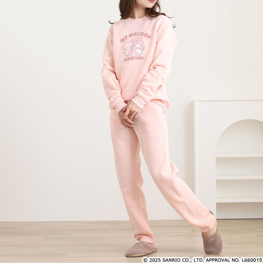 マイメロディ トレーナー スウェット パンツ セットアップ 裏起毛