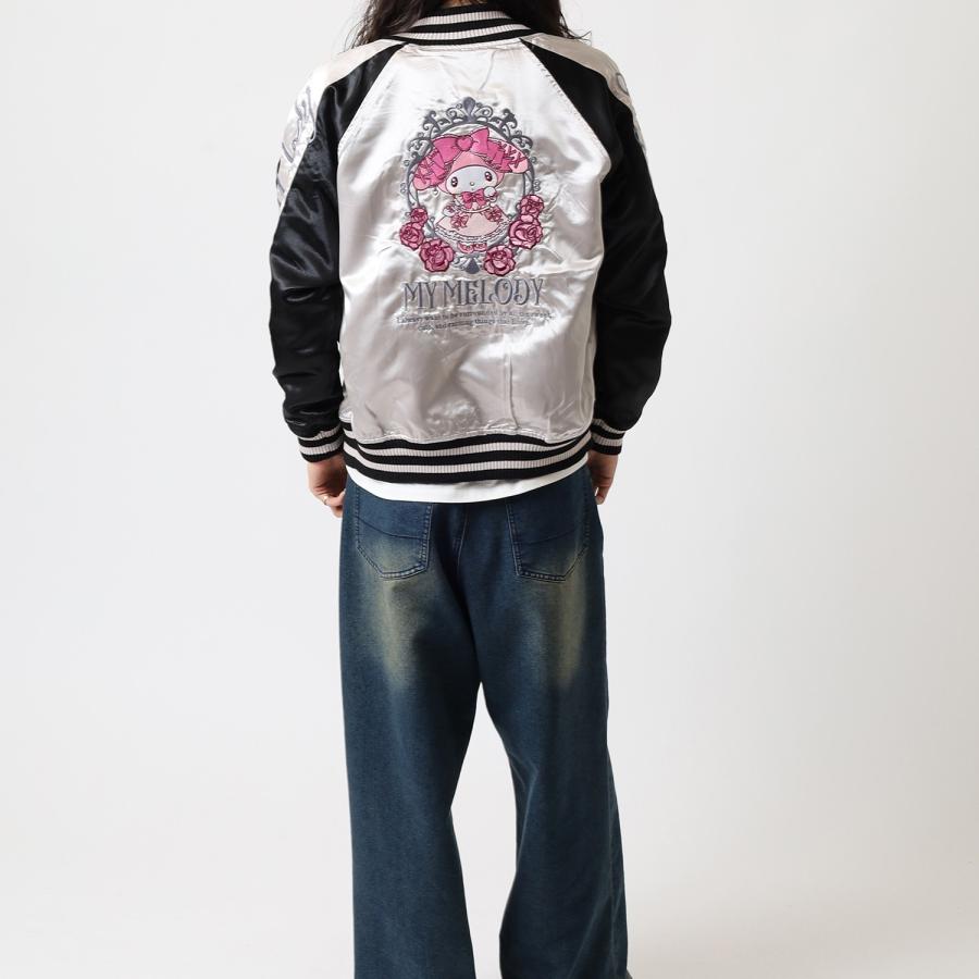 ハローキティ クロミ マイメロディ リバーシブル スカジャン 秋冬
