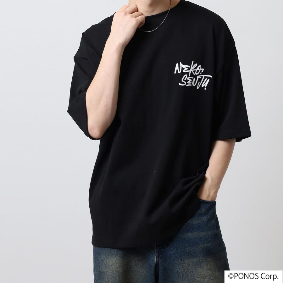 キャラクス 21AW リメイク Tシャツ カットソー 半袖 999 黒 t-graffiti-14410051-s-new-era-