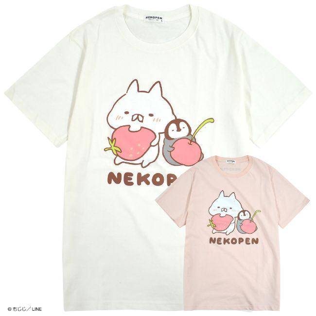 LINEキャラクター ネコペン日和 半袖 Tシャツ プリント メンズ M L LL