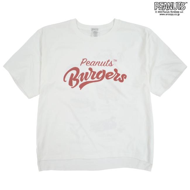 SNOOPY（スヌーピー） Tシャツ 半袖 ピーナッツ 兄弟 ハンバーガー