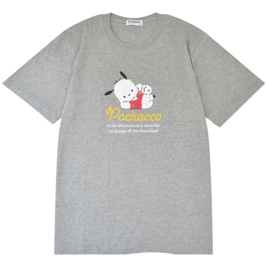 ポチャッコ Tシャツ 半袖 刺繍 プリント トップス サガラ刺繍 サンリオ