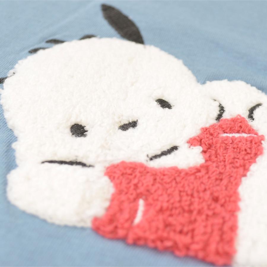 ポチャッコ Tシャツ 半袖 刺繍 プリント トップス サガラ刺繍 サンリオ