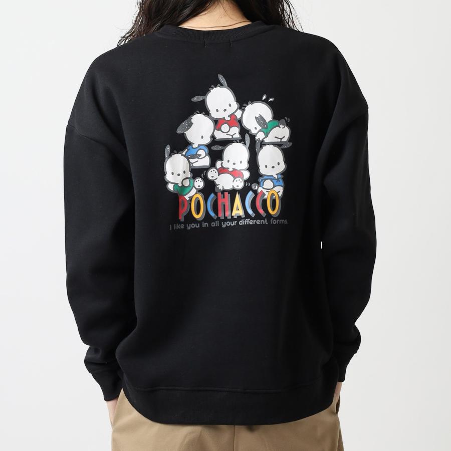 ポチャッコ サガラ刺繍 裏起毛ビッグシルエット トレーナー オーバー