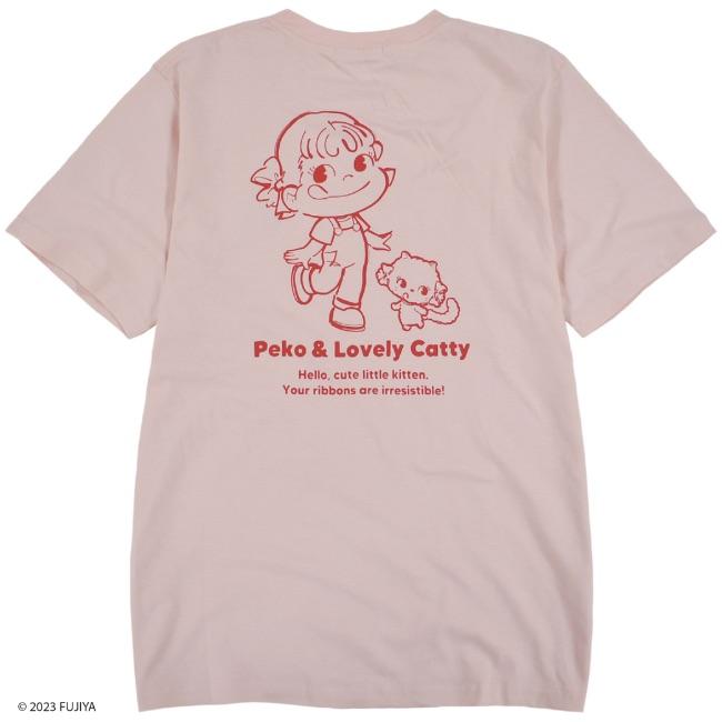 sanrio ペコちゃん 不二家 Tシャツ 半袖 刺繍 プリント ミルキー