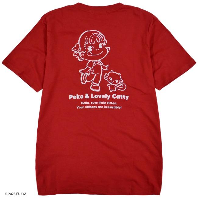 新品未使用　ペコちゃん　Tシャツ  半袖Tシャツ  バックプリント　ユニセックス 楽天市場】ペコちゃん 不二家 ミルキー Tシャツ 半袖 レディース