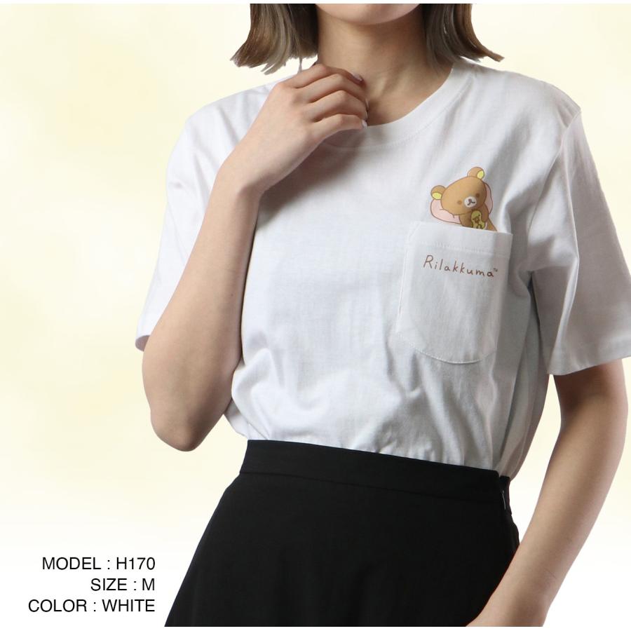 hugyourskin コリラックマ コラボ　プリント　tシャツ　半袖 hugyourskin コリラックマ コラボ プリント tシャツ 半袖 ピンク