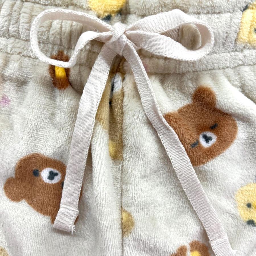 San-X（サンエックス） リラックマ プリント 総柄 ボアフリース 上下