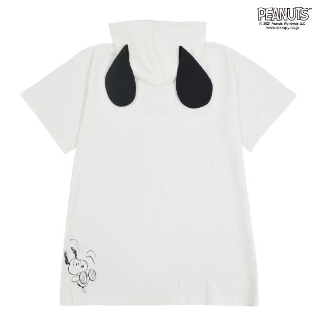 SNOOPY（スヌーピー） なりきり Tパーカー 犬耳 ピーナッツ 半袖 夏