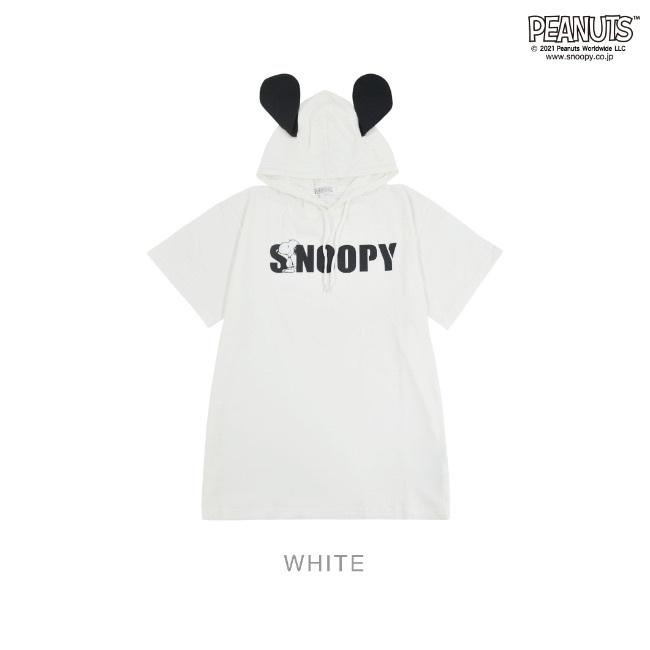 SNOOPY（スヌーピー） なりきり Tパーカー 犬耳 ピーナッツ 半袖 夏