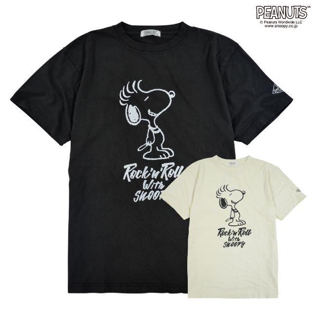 スヌーピー 半袖 Tシャツ パンク プリント ファンキー ロック 半袖 メンズ レディース S M L Ll ホワイト ブラック S1112 152 Charabasket 通販 Yahoo ショッピング