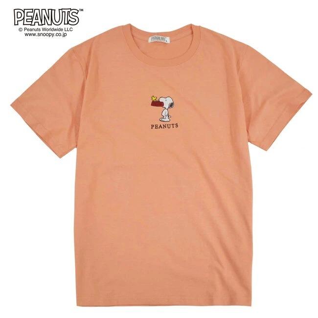 スヌーピー Tシャツ 刺繍 半袖 シャツコーデ メンズ レディース グッズ Snoopy チャーリーブラウン グッズ キャラクター メール便 S1112 235 Charabasket 通販 Yahoo ショッピング