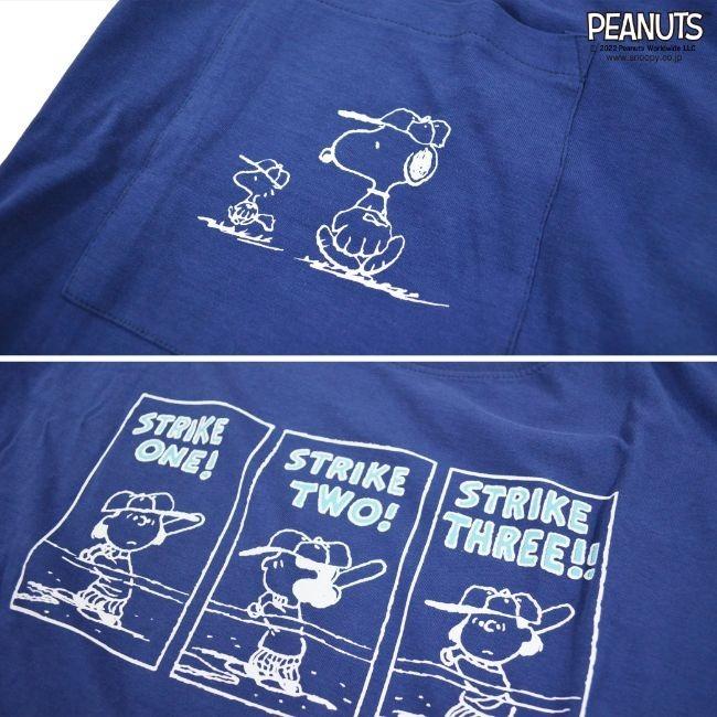 SNOOPY スヌーピー BIG Tシャツ PEANUT ポケット付き プリント SNOOPY スヌーピー BIG Tシャツ PEANUT ポケット付き プリント