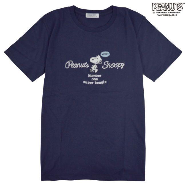 SNOOPY（スヌーピー） チェーンステッチ 半袖 刺繍 夏 M L LL