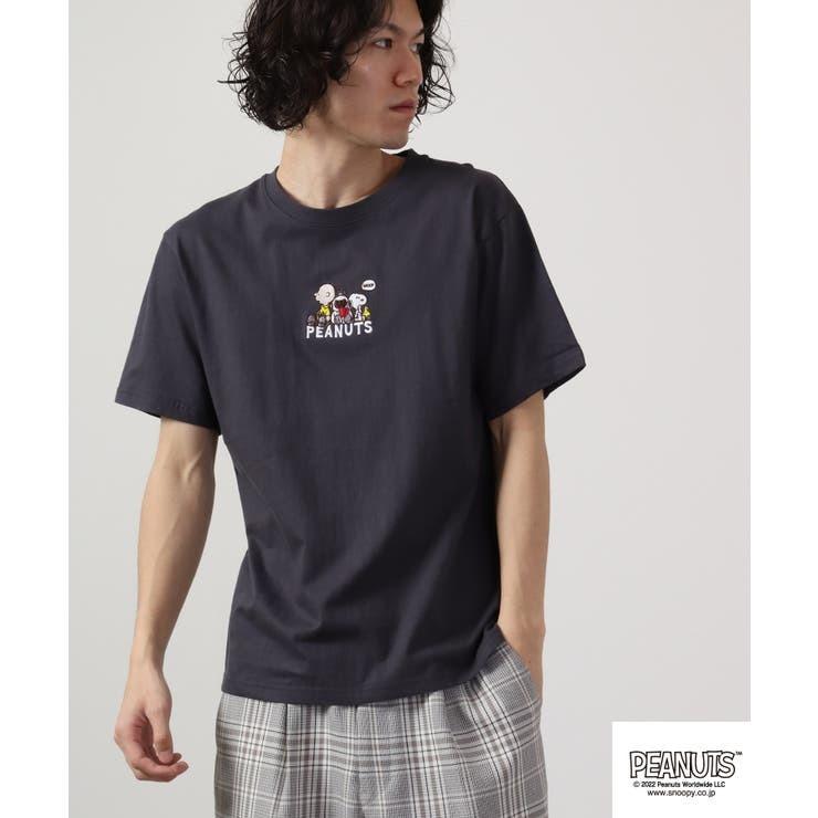 SNOOPY（スヌーピー） オラフ チャーリーブラウン Tシャツ 半袖 刺繍