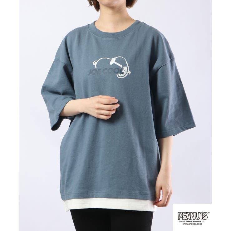 SNOOPY（スヌーピー） ジョークール ドロップショルダー Tシャツ 半袖