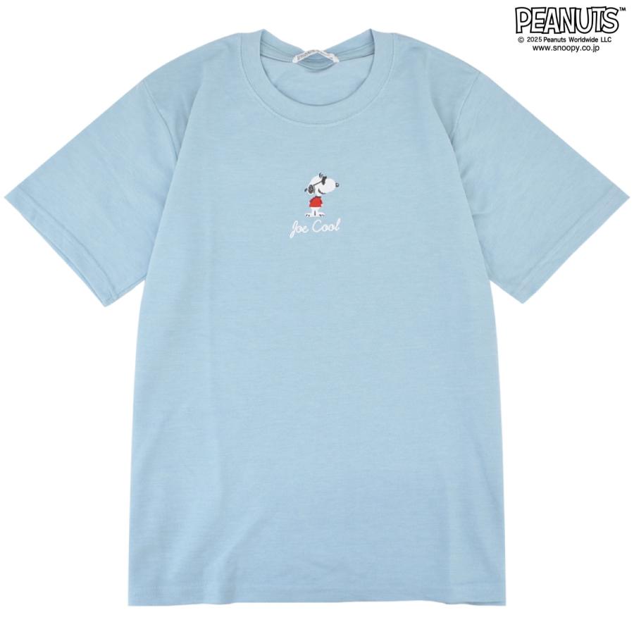 SNOOPY（スヌーピー） ジョークール 刺繍 鹿の子 半袖 Tシャツ 夏