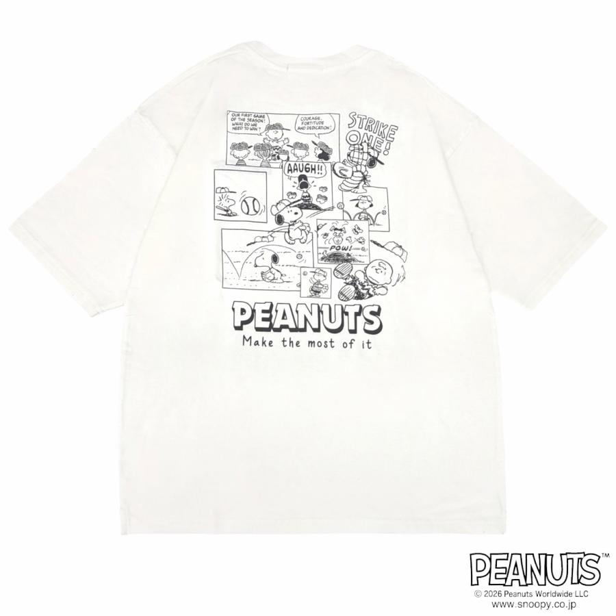 SNOOPY（スヌーピー） コミック柄 バックプリント ヘビーウェイト