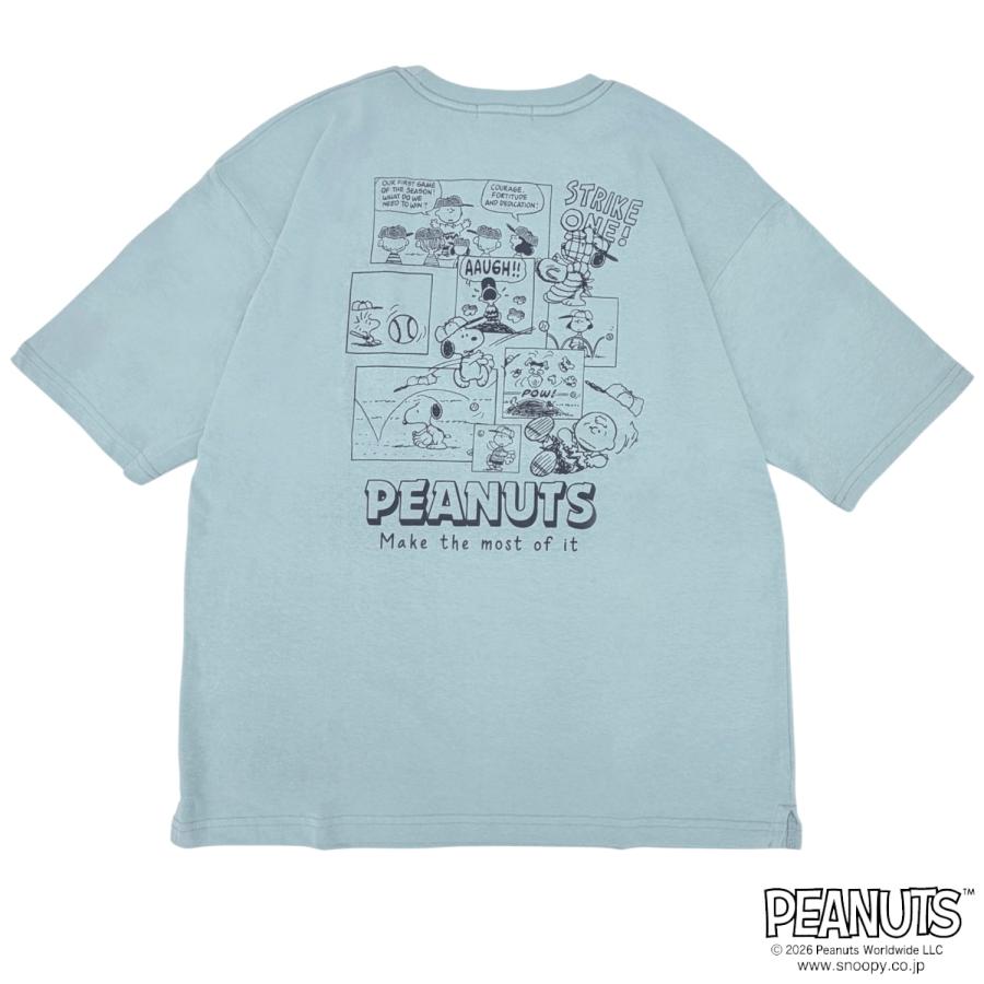 SNOOPY（スヌーピー） コミック柄 バックプリント ヘビーウェイト