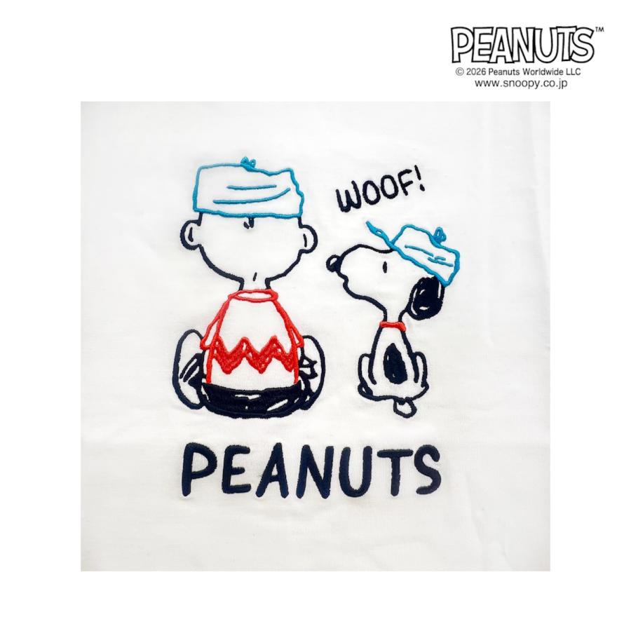 SNOOPY（スヌーピー） 半袖 Tシャツ 天竺 刺繍 メンズ レディース