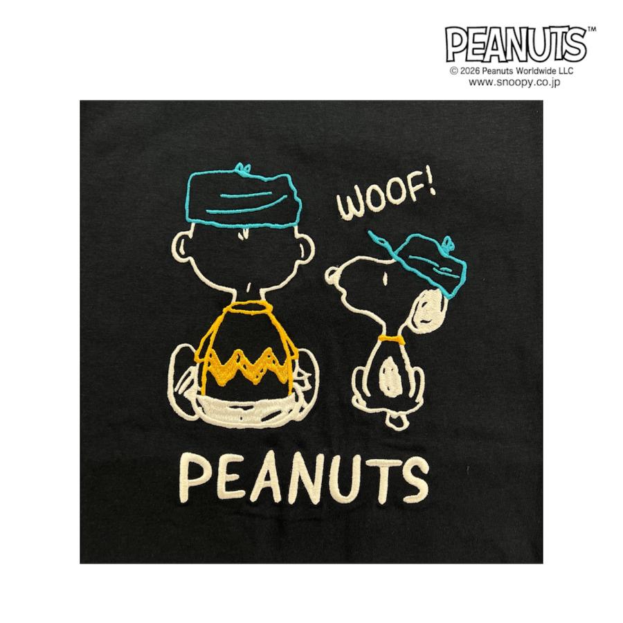SNOOPY（スヌーピー） 半袖 Tシャツ 天竺 刺繍 メンズ レディース