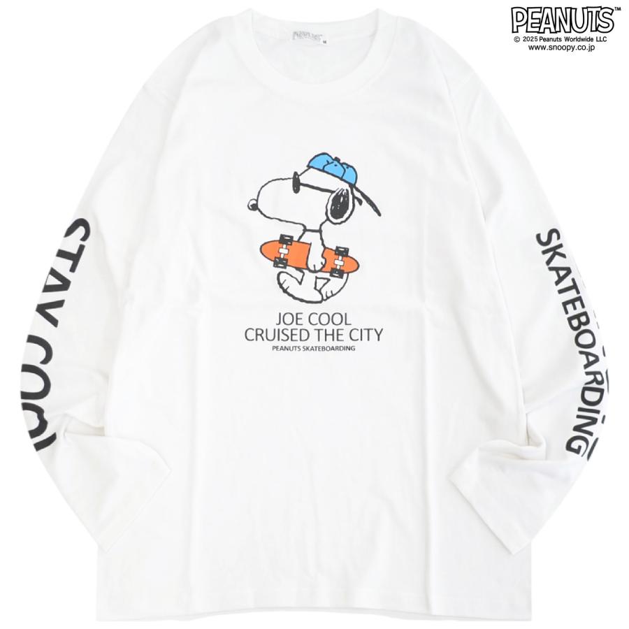 SNOOPY（スヌーピー） フレンズ ジョークール 袖プリント 長袖 Tシャツ