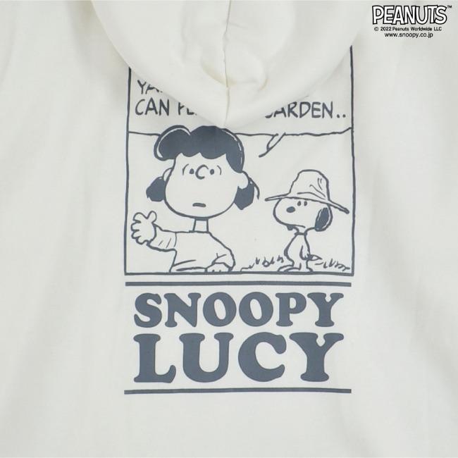 SNOOPY（スヌーピー） トレーナー 裏起毛 フード バック プリント