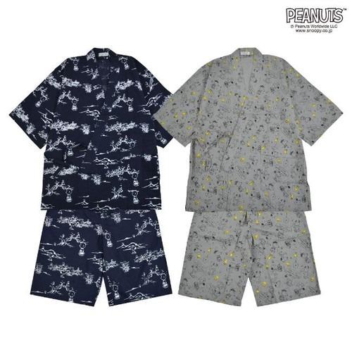 SNOOPY（スヌーピー） 夏 服 甚平 和服 上下セット お揃い ペアコーデ