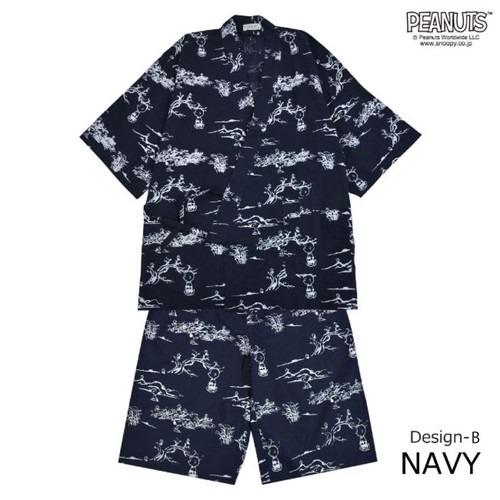 SNOOPY（スヌーピー） 夏 服 甚平 和服 上下セット お揃い ペアコーデ