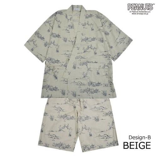 SNOOPY（スヌーピー） 夏 服 甚平 和服 上下セット お揃い ペアコーデ