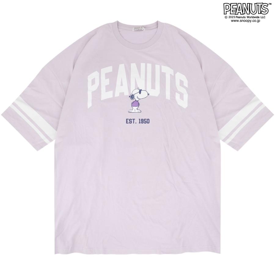 SNOOPY（スヌーピー） ジョークール Tシャツ 七分袖 プリント ロゴ