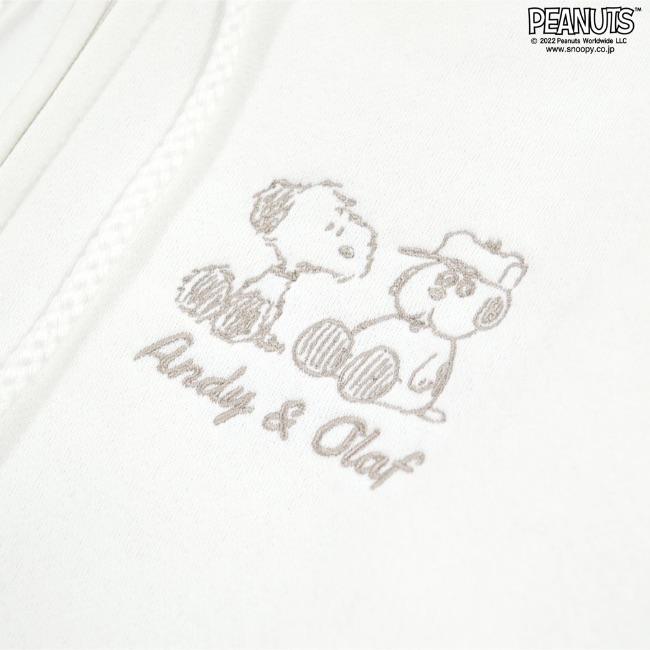 SNOOPY（スヌーピー） オラフ アンディ 裏起毛 スウェット パーカー 刺繍 プリント 兄弟 SNOOPY PEANUTS M L LL ...
