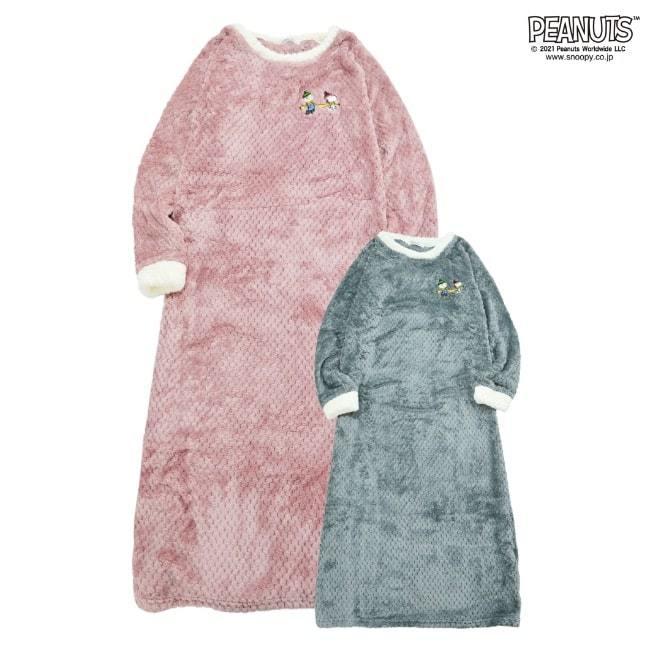 スヌーピー ルームウェア ワンピース チャーリーブラウン 刺繍 網目 フリース Snoopy S2704 726 Charabasket 通販 Yahoo ショッピング