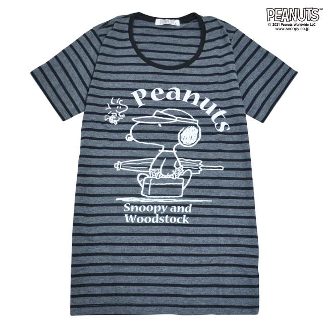 スヌーピー ボーダー Tシャツ 半袖 夏 レディース カラー Ssp Charabasket 通販 Yahoo ショッピング