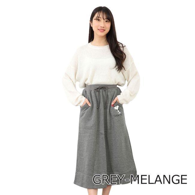 SNOOPY（スヌーピー） スウェット 裏起毛 ロング スカートポケット付き
