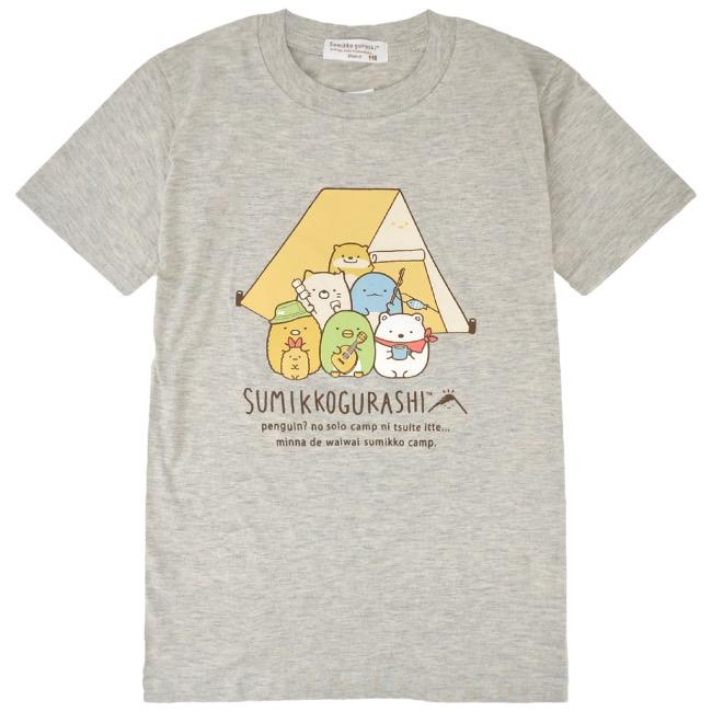 San-X（サンエックス） すみっコぐらし キッズ Tシャツ 半袖 キャンプ