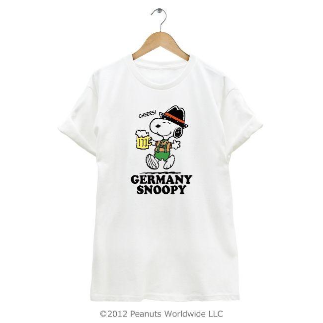 SNOOPY（スヌーピー） 半袖 Tシャツ ドイツ柄 限定品 メンズ