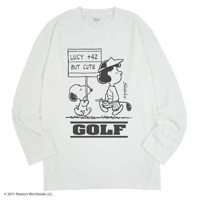 SNOOPY（スヌーピー） ゴルフ ルーシー 長袖 Tシャツ メンズ