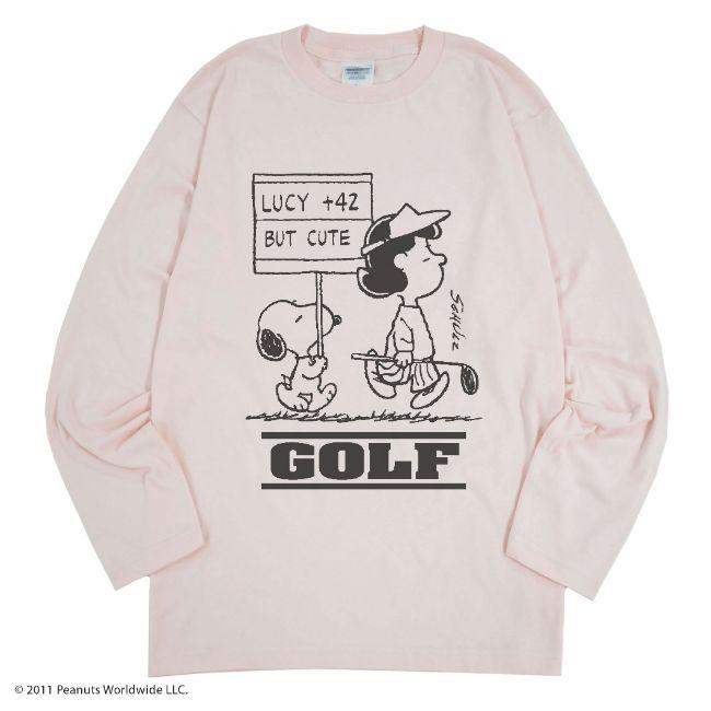 SNOOPY（スヌーピー） ゴルフ ルーシー 長袖 Tシャツ メンズ
