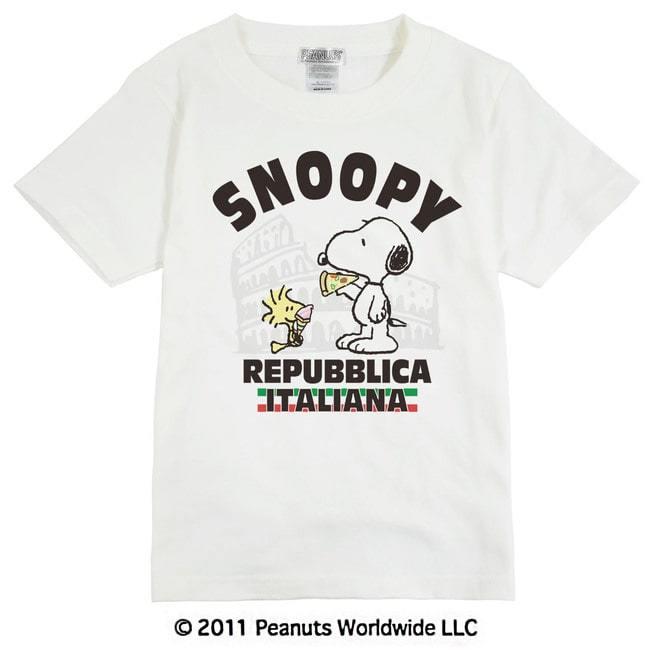 SNOOPY（スヌーピー） 半袖 Tシャツ イタリア ウッドストック キッズ