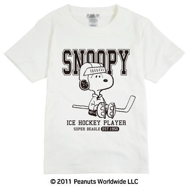 スヌーピー アイスホッケー スポーツ 半袖 Tシャツ キッズ 子供服