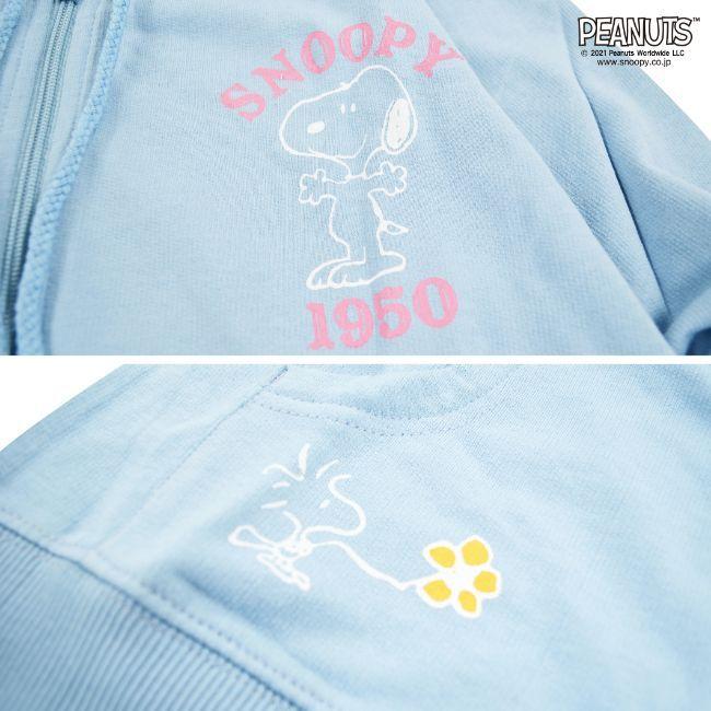 HAK】SNOOPY パーカー ネイビー 七分袖 タグ付き未使用 SNOOPY