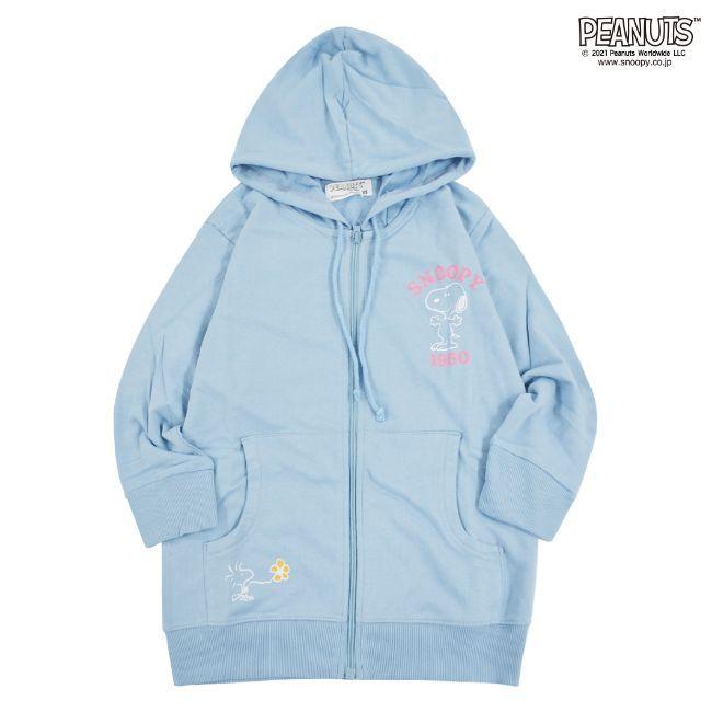 SNOOPY（スヌーピー） 7分袖 パーカー 夏 マリン 夏 レディース XS