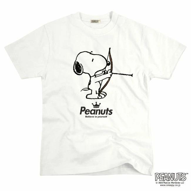 SNOOPY（スヌーピー） ピグメント 半袖 Tシャツ アーチェリー 部活
