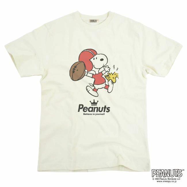SNOOPY（スヌーピー） ピグメント 半袖 Tシャツ アメフト 学園祭 文化
